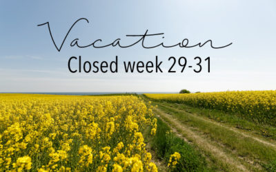Closed for summer vacation July 18 – Aug 7